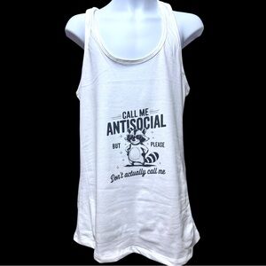 New Custom Antisocial Racerback Tank Top
